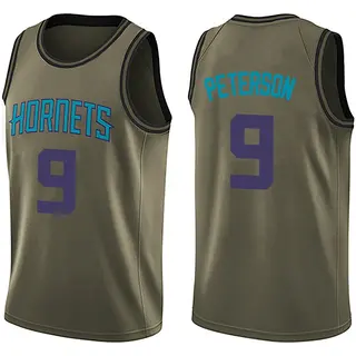Charlotte Hornets Men's Drew Peterson Green Swingman Salute to Service Jersey