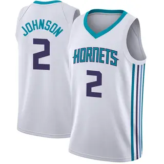 Charlotte Hornets Men's Larry Johnson White Swingman Jersey - Association Edition