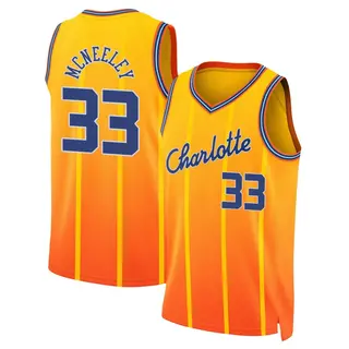 Charlotte Hornets Men's Liam McNeeley Orange Swingman 2025/26 City Edition Jersey