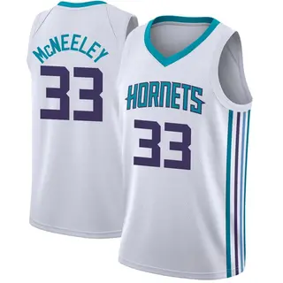Charlotte Hornets Men's Liam McNeeley White Swingman Jersey - Association Edition