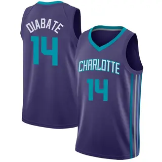 Charlotte Hornets Men's Moussa Diabate Purple Swingman Jersey - Statement Edition