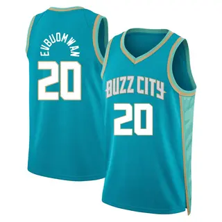 Charlotte Hornets Men's Tosan Evbuomwan Teal Swingman 2023/24 City Edition Jersey
