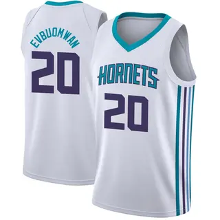 Charlotte Hornets Men's Tosan Evbuomwan White Swingman Jersey - Association Edition