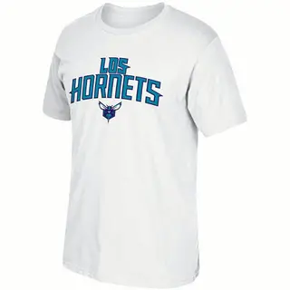 Charlotte Hornets Men's White Noches Ene-Be-A T-Shirt -