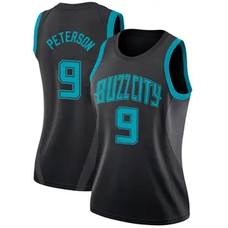 Charlotte Hornets Women's Drew Peterson Black Swingman 2018/19 Jersey - City Edition