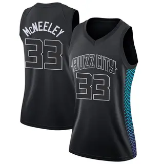Charlotte Hornets Women's Liam McNeeley Black Swingman Jersey - City Edition