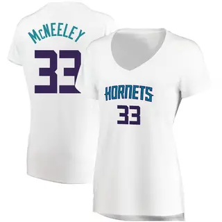 Charlotte Hornets Women's Liam McNeeley White Fast Break Jersey - Association Edition