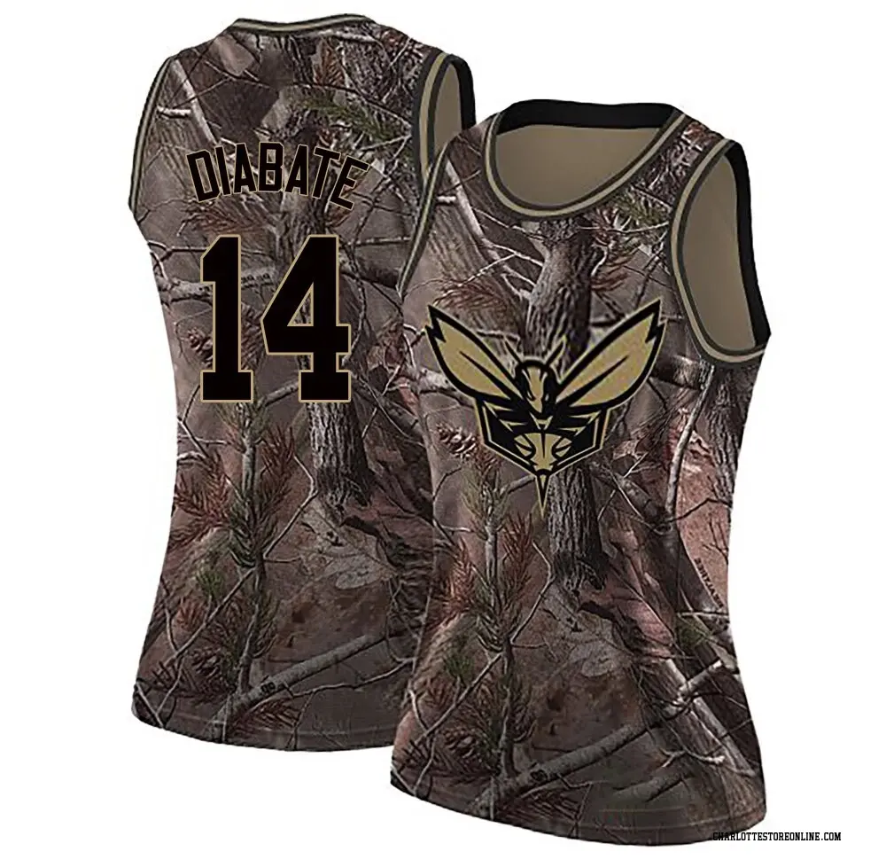 Charlotte Hornets Women's Moussa Diabate Camo Swingman Realtree Collection Jersey