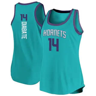 Charlotte Hornets Women's Moussa Diabate Teal Fast Break Tank Jersey - Icon Edition