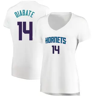 Charlotte Hornets Women's Moussa Diabate White Fast Break Jersey - Association Edition