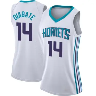 Charlotte Hornets Women's Moussa Diabate White Swingman Jersey - Association Edition