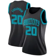 Charlotte Hornets Women's Tosan Evbuomwan Black Swingman 2018/19 Jersey - City Edition