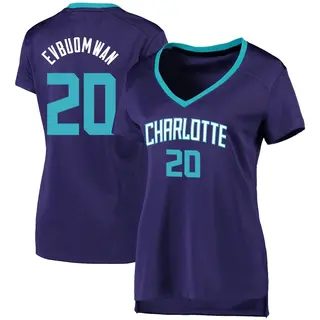 Charlotte Hornets Women's Tosan Evbuomwan Purple Fast Break Jersey - Statement Edition
