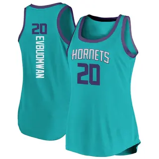 Charlotte Hornets Women's Tosan Evbuomwan Teal Fast Break Tank Jersey - Icon Edition
