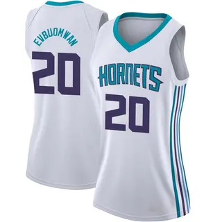Charlotte Hornets Women's Tosan Evbuomwan White Swingman Jersey - Association Edition