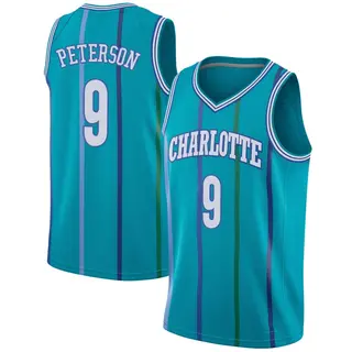 Charlotte Hornets Youth Drew Peterson Aqua Swingman Hardwood Classics Jersey