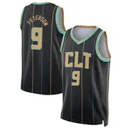Charlotte Hornets Youth Drew Peterson Black Swingman 2022/23 City Edition Jersey