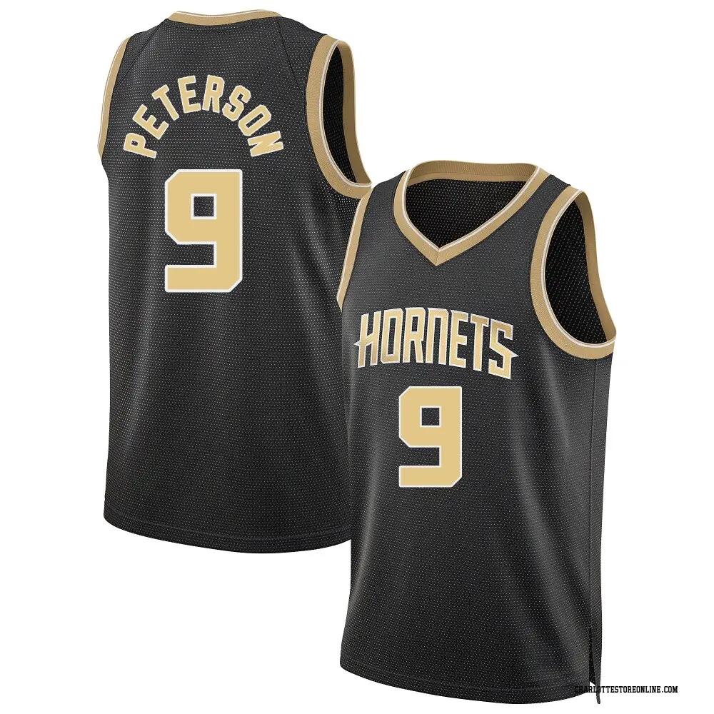 Charlotte Hornets Youth Drew Peterson Black Swingman Select Series Jersey