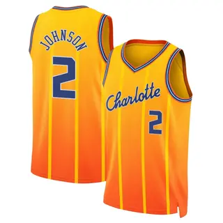 Charlotte Hornets Youth Larry Johnson Orange Swingman 2025/26 City Edition Jersey