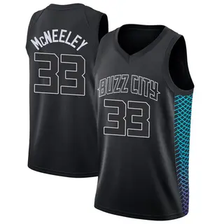 Charlotte Hornets Youth Liam McNeeley Black Swingman Jersey - City Edition
