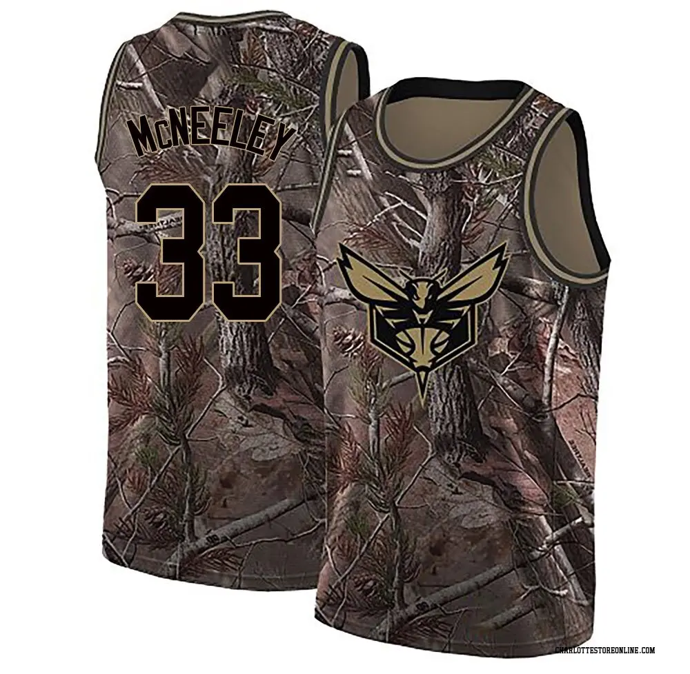 Charlotte Hornets Youth Liam McNeeley Camo Swingman Realtree Collection Jersey