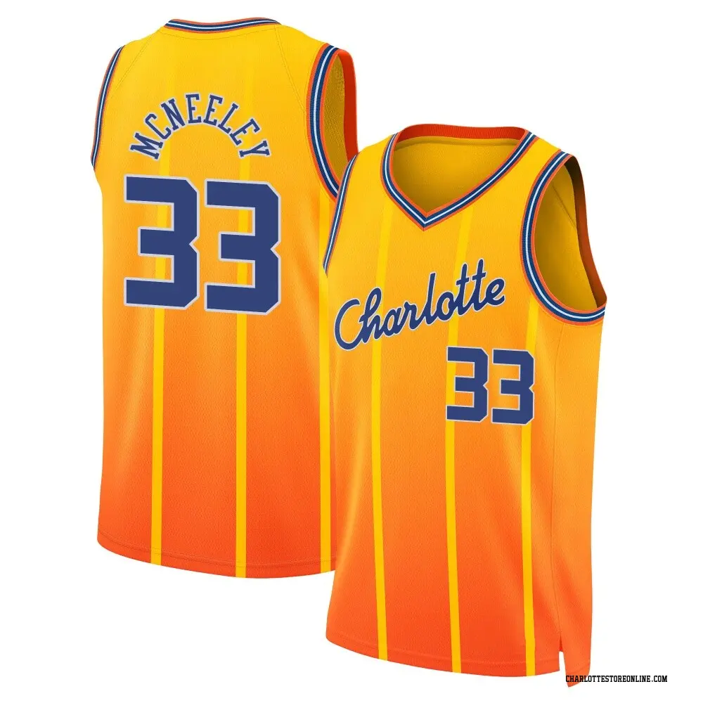 Charlotte Hornets Youth Liam McNeeley Orange Swingman 2025/26 City Edition Jersey