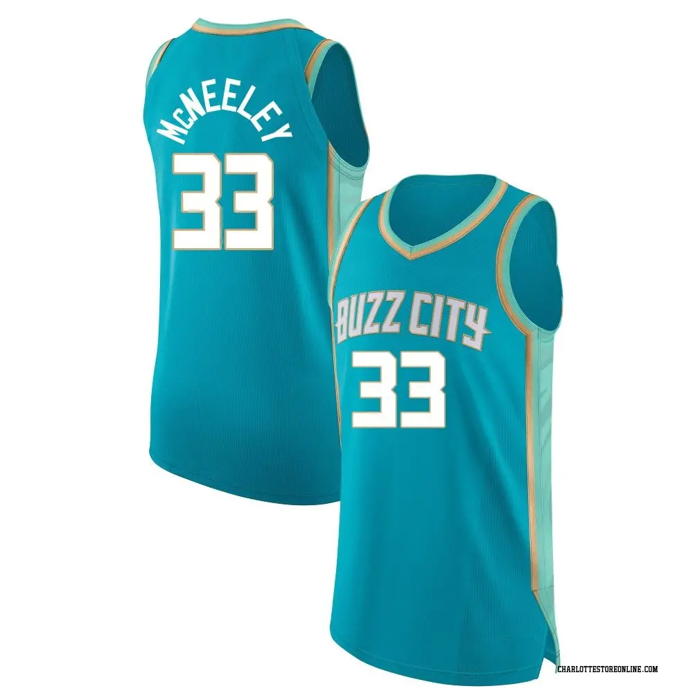 Charlotte Hornets Youth Liam McNeeley Teal Authentic 2023/24 City Edition Jersey