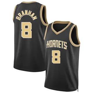 Charlotte Hornets Youth Malaki Branham Black Swingman Select Series Jersey