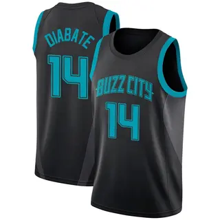 Charlotte Hornets Youth Moussa Diabate Black Swingman 2018/19 Jersey - City Edition