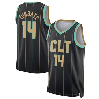 Charlotte Hornets Youth Moussa Diabate Black Swingman 2022/23 City Edition Jersey