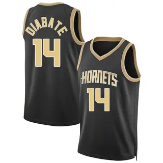 Charlotte Hornets Youth Moussa Diabate Black Swingman Select Series Jersey