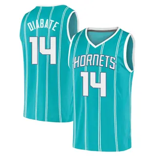 Charlotte Hornets Youth Moussa Diabate Teal Fast Break 2020 Jersey - Icon Edition