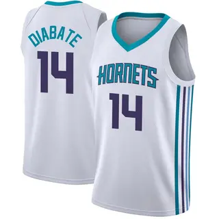 Charlotte Hornets Youth Moussa Diabate White Swingman Jersey - Association Edition