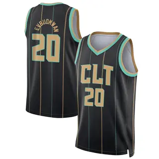 Charlotte Hornets Youth Tosan Evbuomwan Black Swingman 2022/23 City Edition Jersey