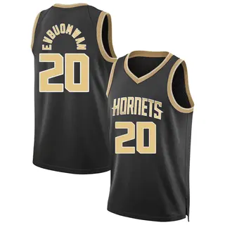 Charlotte Hornets Youth Tosan Evbuomwan Black Swingman Select Series Jersey