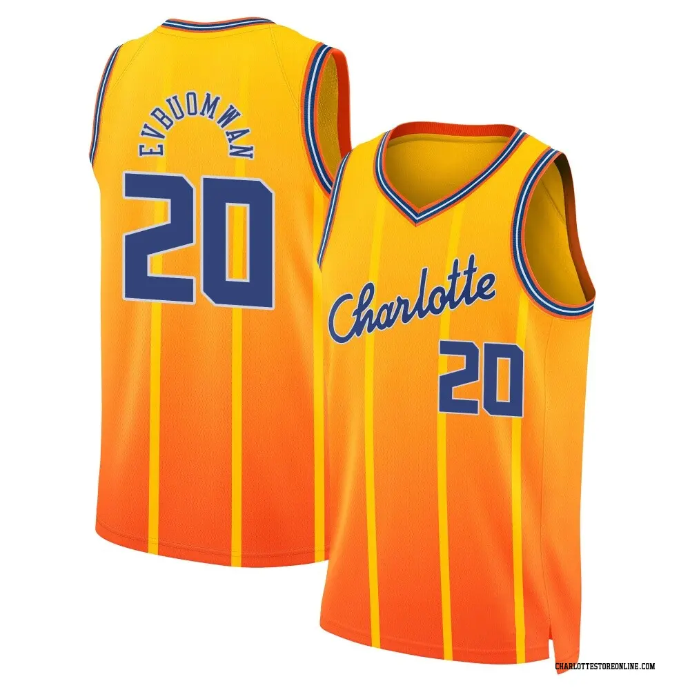 Charlotte Hornets Youth Tosan Evbuomwan Orange Swingman 2025/26 City Edition Jersey