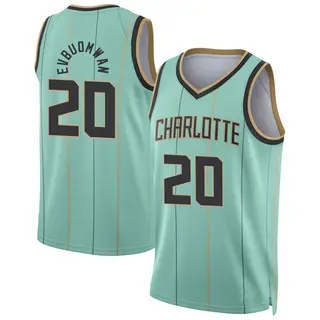 Charlotte Hornets Youth Tosan Evbuomwan Swingman Mint 2024/25 City Edition Jersey