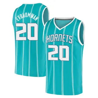 Charlotte Hornets Youth Tosan Evbuomwan Teal Fast Break 2020 Jersey - Icon Edition